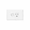 Gpo socket swt sing round earth white CLIC2015LWE