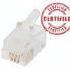 Plug rj11 4p4c round solid 100pk CAB0644RSL-C