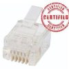 Plug rj12 6p6c round solid 100pk CAB0666RSL-C