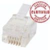 Plug rj12 6p6c round solid 10pk CAB0666RSL-X