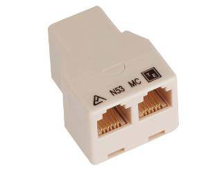 Adaptor coupler rj12 t f-f-f CAB40RJ12FFF