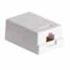 Socket single cat5e surface mount box CAB42S8AWHK