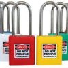 Lockout padlock plst bdy 50mm shkl red CIRSLP450-RED