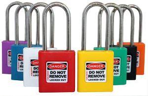 Lockout padlock plst bdy 50mm shkl red CIRSLP450-RED