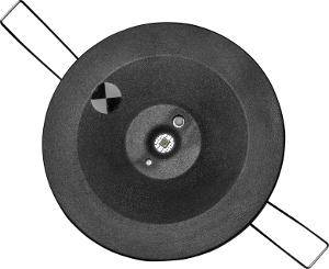 Lifelight led nm rec 95mm round head bla CLECLIFE-BLK