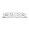 Gpo double 10a 250v skirting plate white CLI16/2WE
