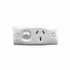 Gpo single 10a 250v skirting plate white CLI16WE