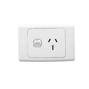 Gpo socket swt sing 15a 250v white CLI2015/15WE