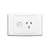 Gpo socket swt sing 10a 250v black CLI2015BK