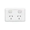 Gpo socket swt twin 10a 250v red CLI2025RD