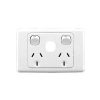 Gpo skt swt twin 10a e/swt l/mech white CLI2025XUAWE