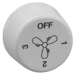 Knob fan 3spd 2000 series white CLI2031VF3CBKBWE
