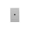 Outlet 1g tv coax 75 ohm f-type bk white CLI2031VTV75FWE
