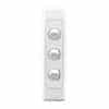 Switch 3gang architrave 10a white CLI2033AWE