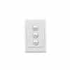 Switch 3gang vertical 10a white CLI2033VAWE