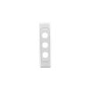 Plate grid & surr 3g arch white CLI2033WE