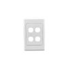 Plate grid & surr 4g std white CLI2034VHWE