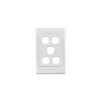 Plate grid & surr 5g std white CLI2035VHWE