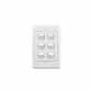 Switch 6gang vertical 10a white CLI2036VAWE