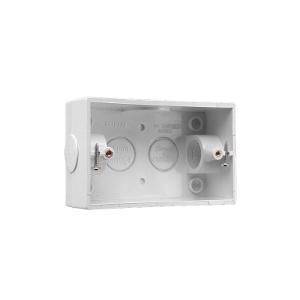 Mounting box pvc rect 2x25mm entries gry CLI238/25GY
