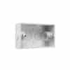 Mounting box pvc rect 2x25mm entries wht CLI238/25WE