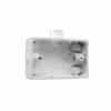 Mounting box pvc rect 3x20mm entries wht CLI238AWE