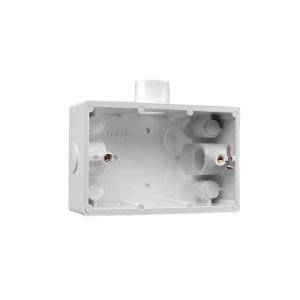 Mounting box pvc rect 3x20mm entries wht CLI238AWE