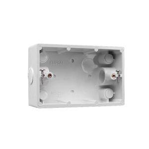 Mounting box pvc rect 2x20mm entries wht CLI238WE