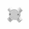 Junction box round shallow pvc 20mm 4way CLI240/20/4GY