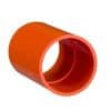 Plain coupling pvc 50mm orange CLI242/50EO