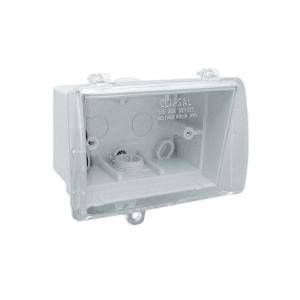 Mounting box pvc weatherproof clr lid CLI255GY