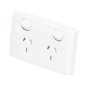 Gpo double 10a 250v standard white CLI25WE