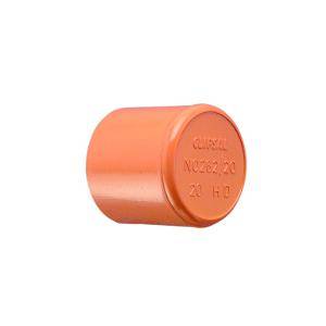 End cap push on pvc 50mm orange CLI262/50EO