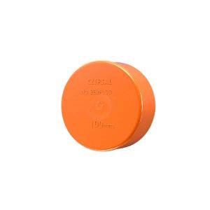 End cap push on pvc 63mm orange CLI262/63EO