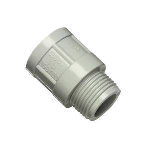 Plain to screwed adaptor pvc 20mm grey CLI263/20GY