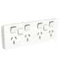 Socket sw horiz quad 2exblank 10a 250v CLI3015/4XXUAVW
