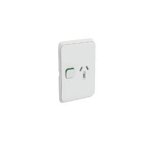Socket sw vert single 10a 250v CLI3015VVW
