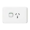 Socket sw horiz single 10a 250v xw CLI3015XW