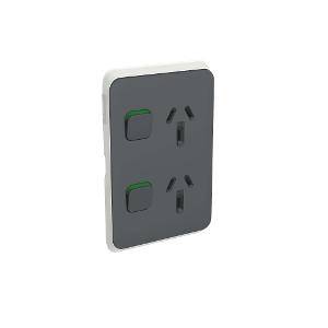 Skin socket sw vert twin 10a 250v CLI3025VCAN