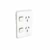 Skin socket sw vert twin 10a 250v CLI3025VCVW
