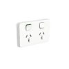 Socket sw horiz twin 10a 250v CLI3025VW