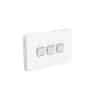 Switch horiz 3g 1/2way 10ax 250v CLI3043HAVW