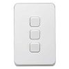 Three gang vertical switch solid edge bu CLI3043VABLK40XW-1