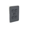 Skin switch v/h 5g rocker anthracite CLI3045CAN