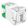 Rj45 jack cat6 utp 30m shutter white CLI30RJ45SMA6SHCWE