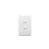 Switch 2 gang vertical 10a white CLI32VAWE