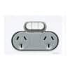 Gpo dbl 10a x/switch p/white saturn CLI4025XPW