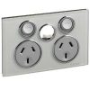Gpo dbl 10a x/switch less mech p/white CLI4025XUAPW