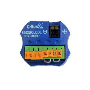 Coupler bus 2chan w/rem led fac cbus CLI5102BCLEDL