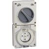 Outlet switched ip66 5pin 20a 500v le gr CLI56C520LEGY